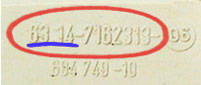 bmw part numbers